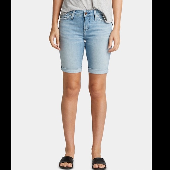 silver jeans bermuda shorts